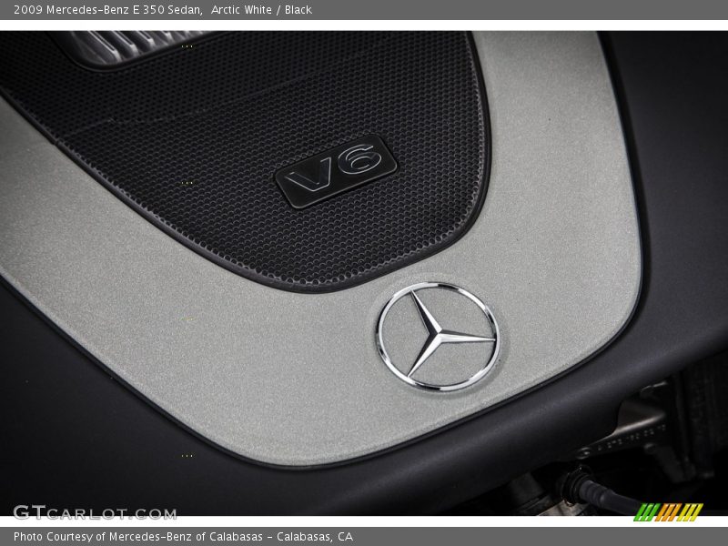 Arctic White / Black 2009 Mercedes-Benz E 350 Sedan
