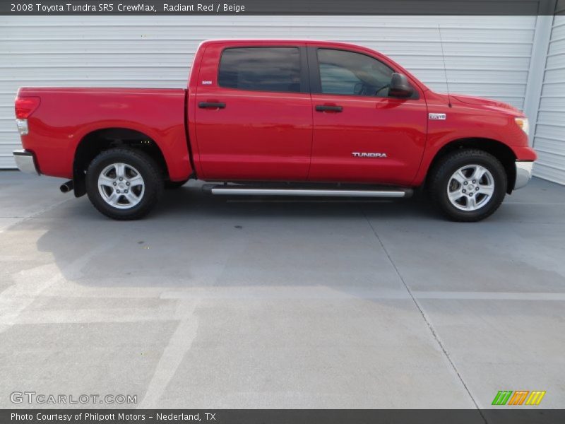 Radiant Red / Beige 2008 Toyota Tundra SR5 CrewMax