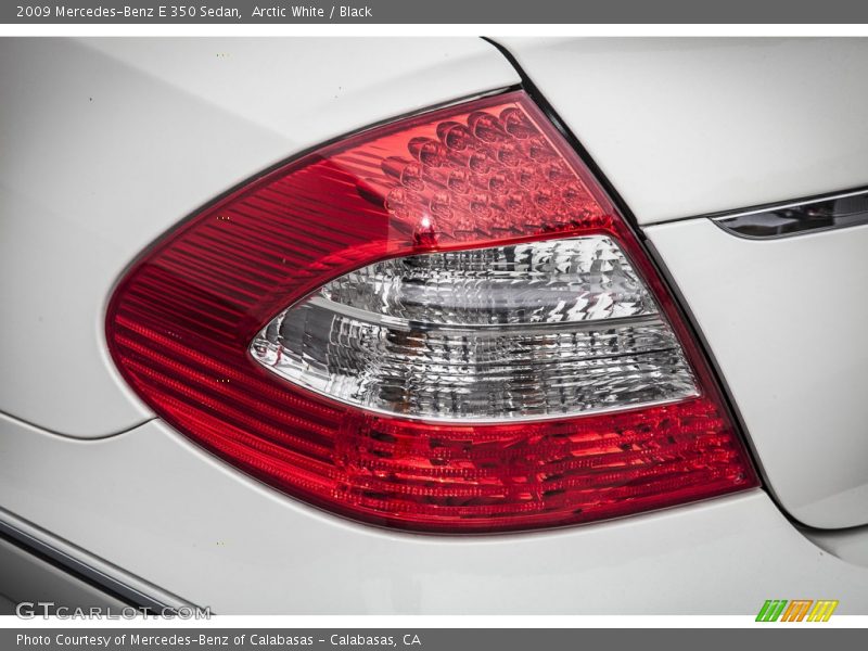 Arctic White / Black 2009 Mercedes-Benz E 350 Sedan