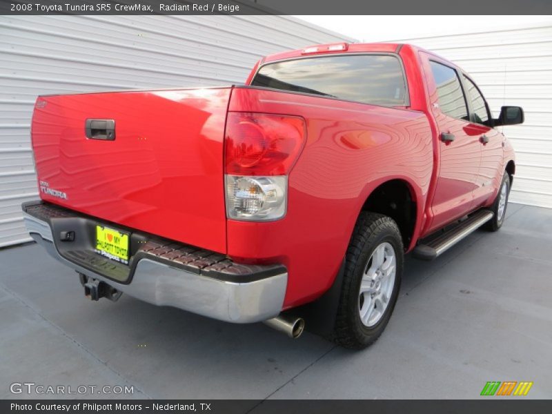 Radiant Red / Beige 2008 Toyota Tundra SR5 CrewMax