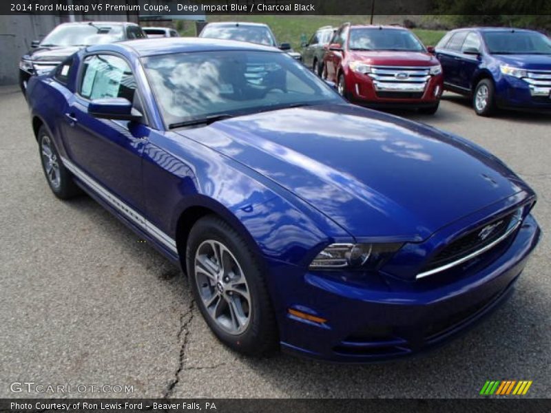Front 3/4 View of 2014 Mustang V6 Premium Coupe
