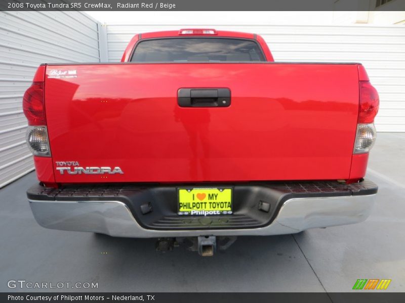 Radiant Red / Beige 2008 Toyota Tundra SR5 CrewMax