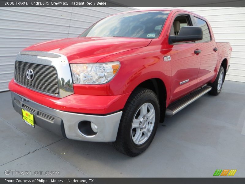 Radiant Red / Beige 2008 Toyota Tundra SR5 CrewMax