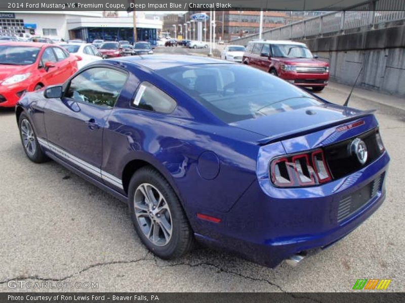  2014 Mustang V6 Premium Coupe Deep Impact Blue