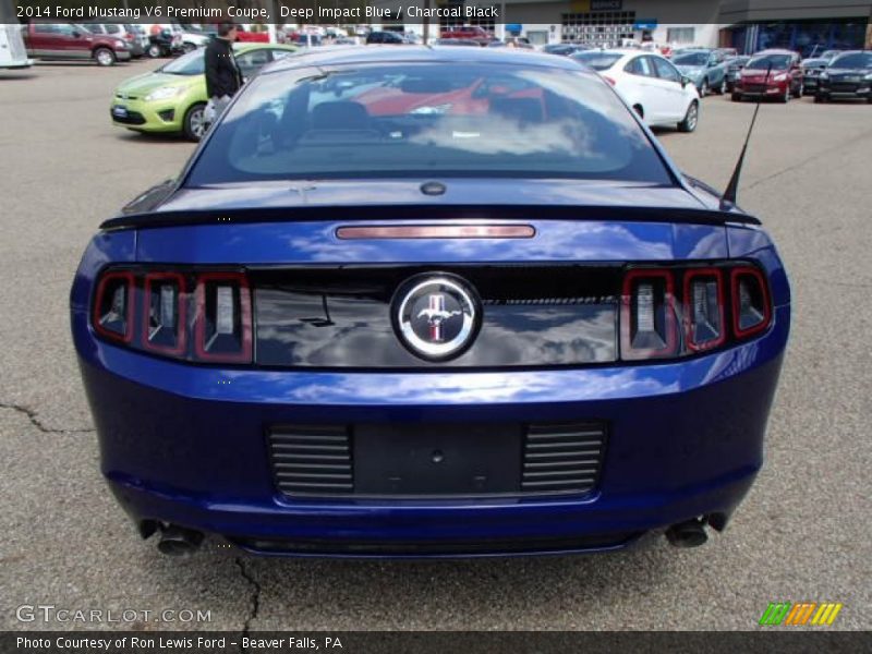 Deep Impact Blue / Charcoal Black 2014 Ford Mustang V6 Premium Coupe