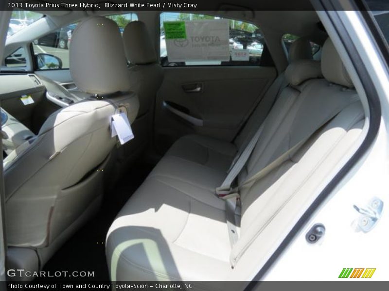 Blizzard White Pearl / Misty Gray 2013 Toyota Prius Three Hybrid