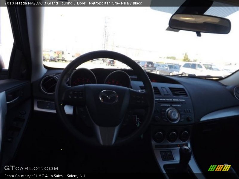 Metropolitan Gray Mica / Black 2010 Mazda MAZDA3 s Grand Touring 5 Door