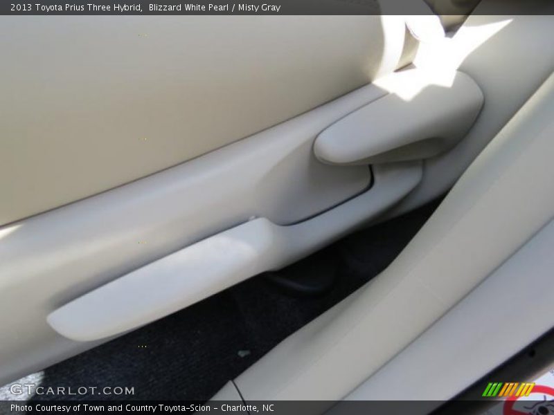 Blizzard White Pearl / Misty Gray 2013 Toyota Prius Three Hybrid