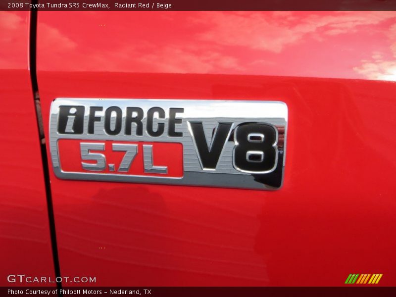 Radiant Red / Beige 2008 Toyota Tundra SR5 CrewMax