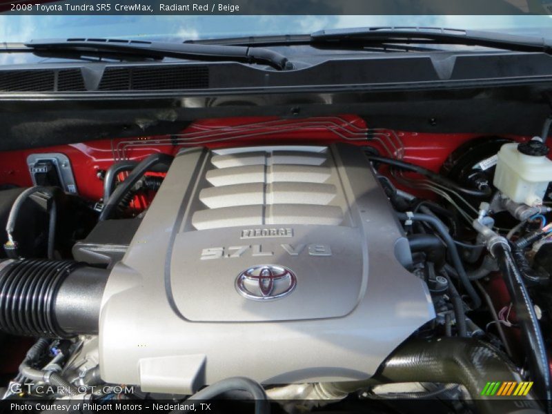 Radiant Red / Beige 2008 Toyota Tundra SR5 CrewMax