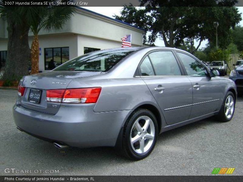 Steel Gray / Gray 2007 Hyundai Sonata SE V6