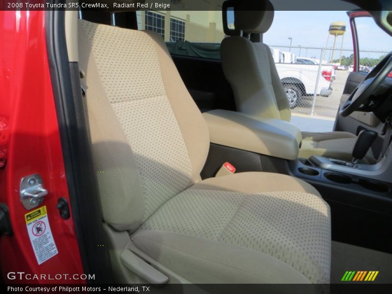 Radiant Red / Beige 2008 Toyota Tundra SR5 CrewMax