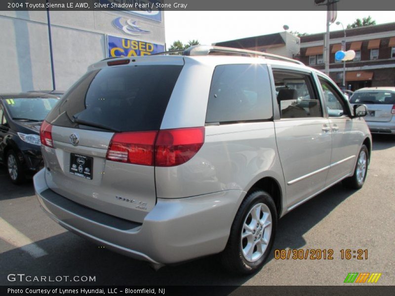 Silver Shadow Pearl / Stone Gray 2004 Toyota Sienna LE AWD
