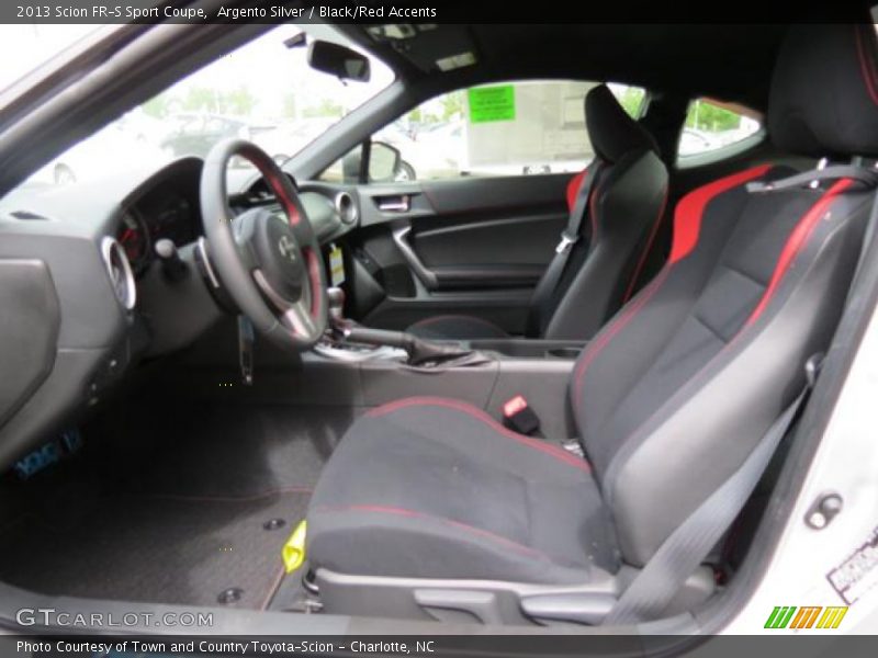 Argento Silver / Black/Red Accents 2013 Scion FR-S Sport Coupe
