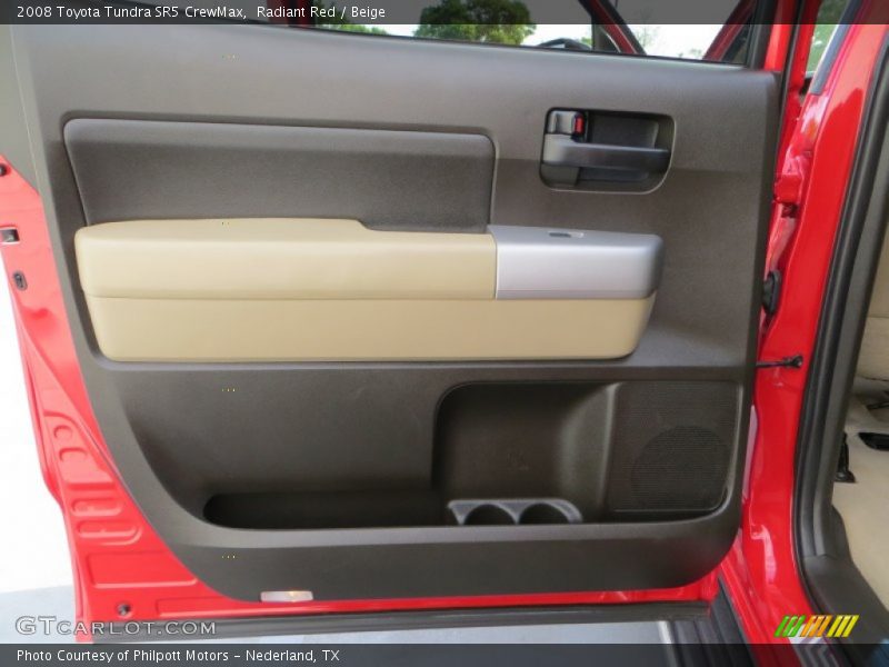 Radiant Red / Beige 2008 Toyota Tundra SR5 CrewMax