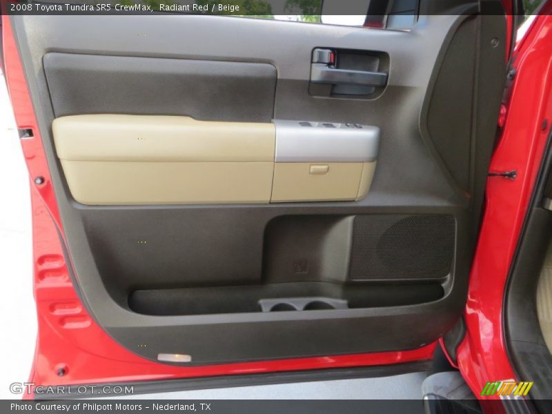 Radiant Red / Beige 2008 Toyota Tundra SR5 CrewMax