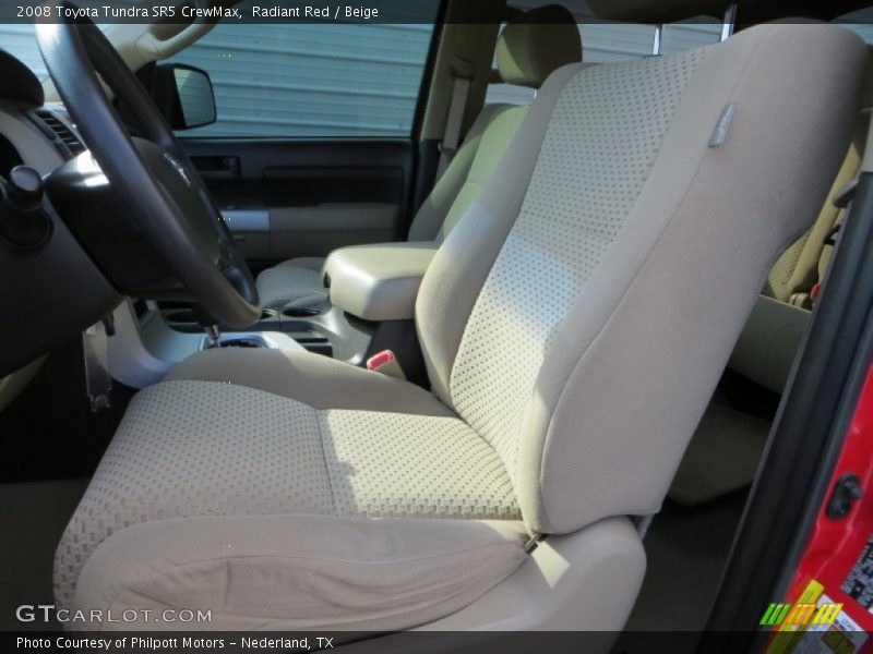 Radiant Red / Beige 2008 Toyota Tundra SR5 CrewMax
