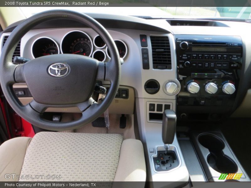 Radiant Red / Beige 2008 Toyota Tundra SR5 CrewMax