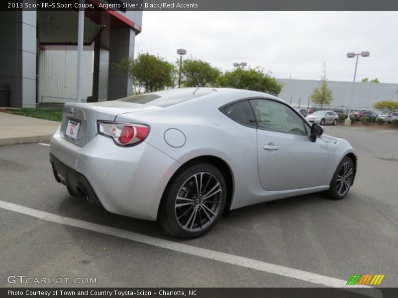 Argento Silver / Black/Red Accents 2013 Scion FR-S Sport Coupe