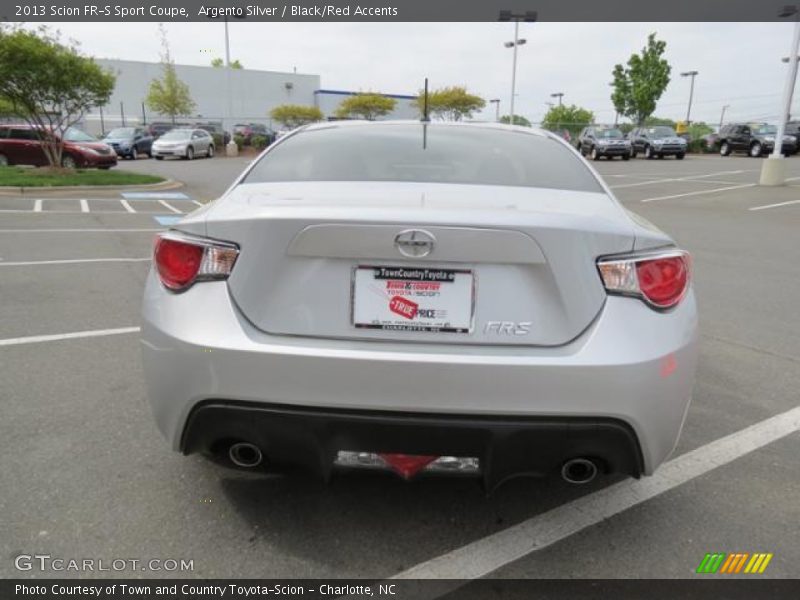 Argento Silver / Black/Red Accents 2013 Scion FR-S Sport Coupe
