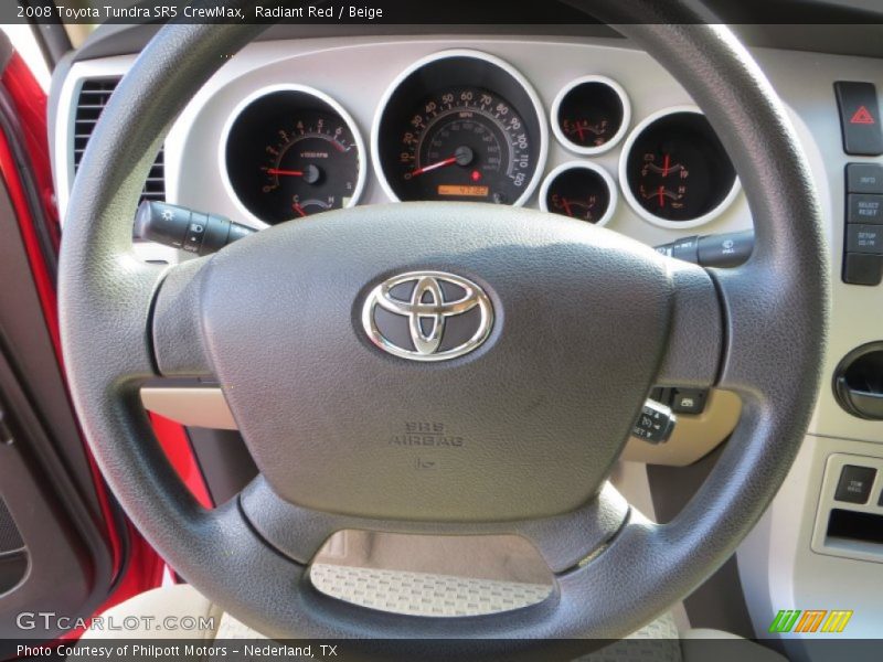 Radiant Red / Beige 2008 Toyota Tundra SR5 CrewMax