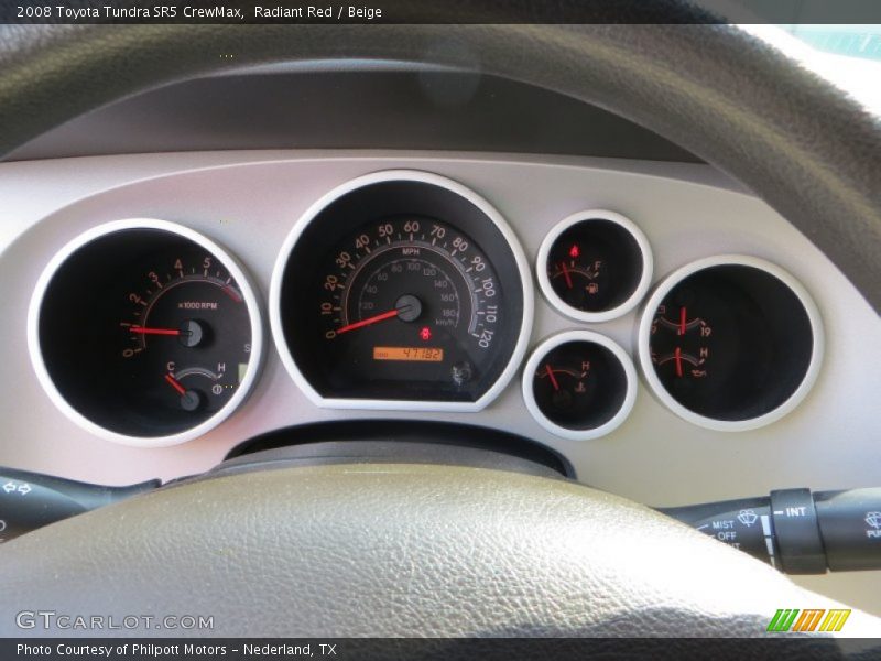 Radiant Red / Beige 2008 Toyota Tundra SR5 CrewMax