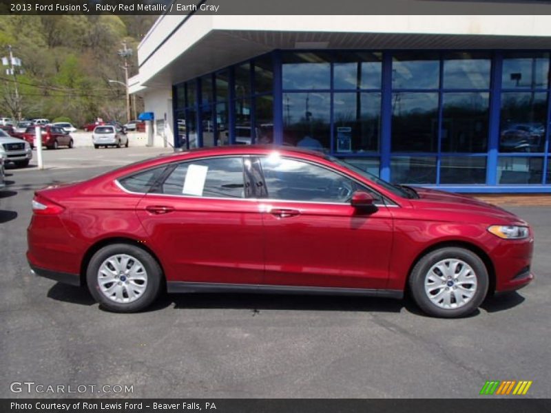 Ruby Red Metallic / Earth Gray 2013 Ford Fusion S