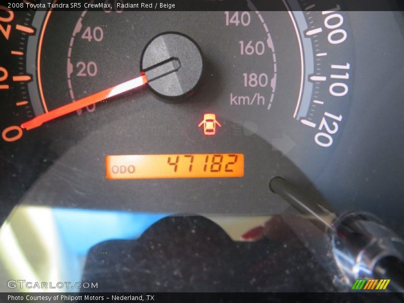 Radiant Red / Beige 2008 Toyota Tundra SR5 CrewMax