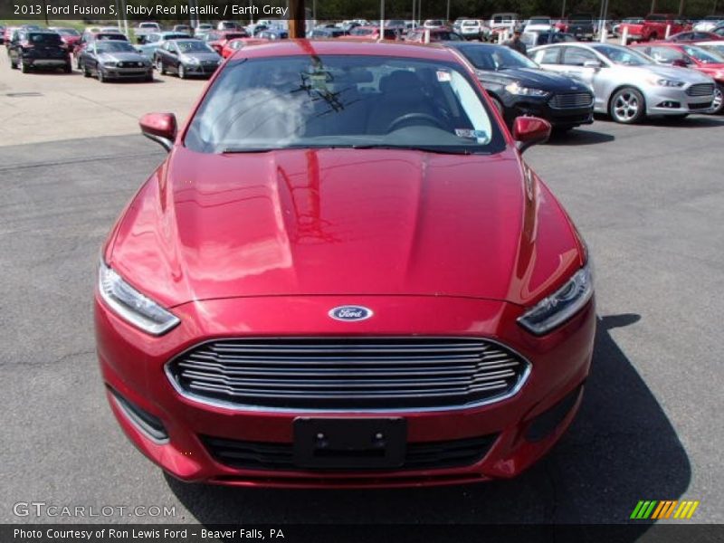 Ruby Red Metallic / Earth Gray 2013 Ford Fusion S