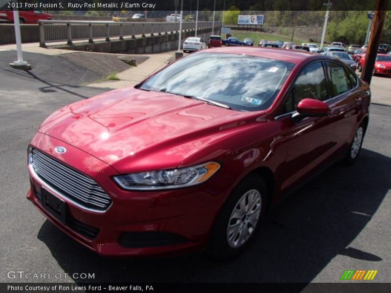 Ruby Red Metallic / Earth Gray 2013 Ford Fusion S