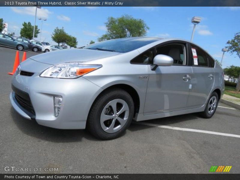 Classic Silver Metallic / Misty Gray 2013 Toyota Prius Three Hybrid
