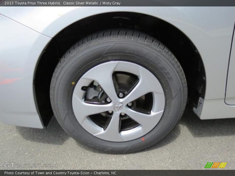 Classic Silver Metallic / Misty Gray 2013 Toyota Prius Three Hybrid