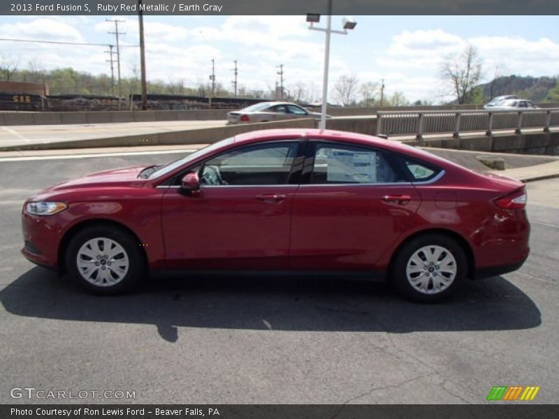 Ruby Red Metallic / Earth Gray 2013 Ford Fusion S