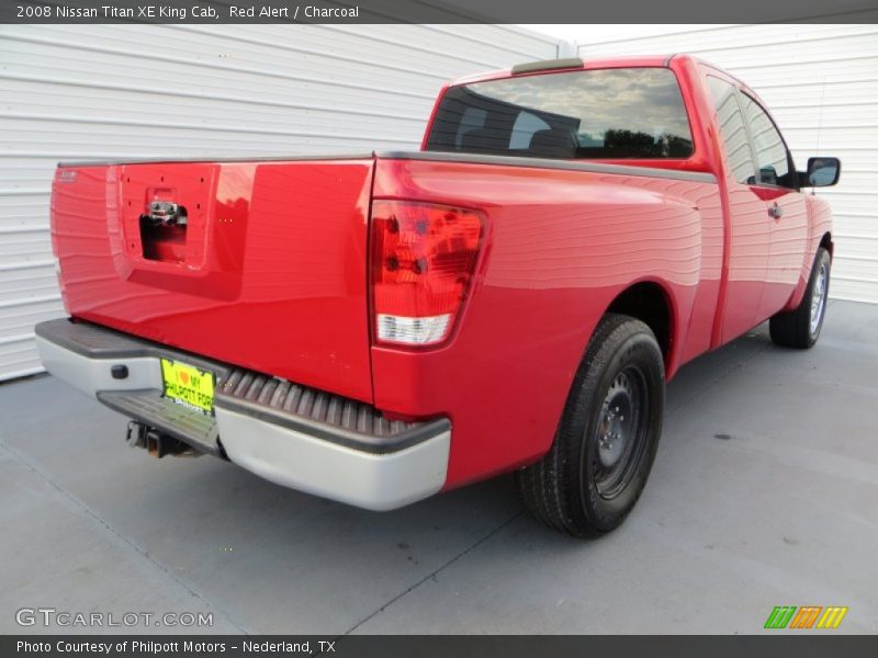 Red Alert / Charcoal 2008 Nissan Titan XE King Cab