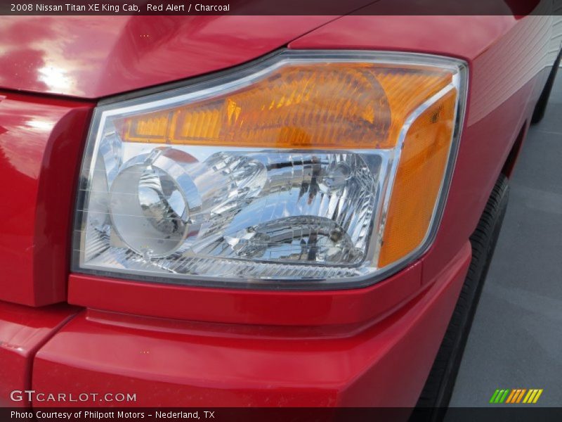 Red Alert / Charcoal 2008 Nissan Titan XE King Cab