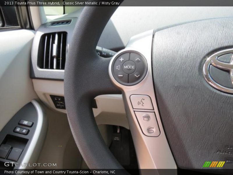 Classic Silver Metallic / Misty Gray 2013 Toyota Prius Three Hybrid