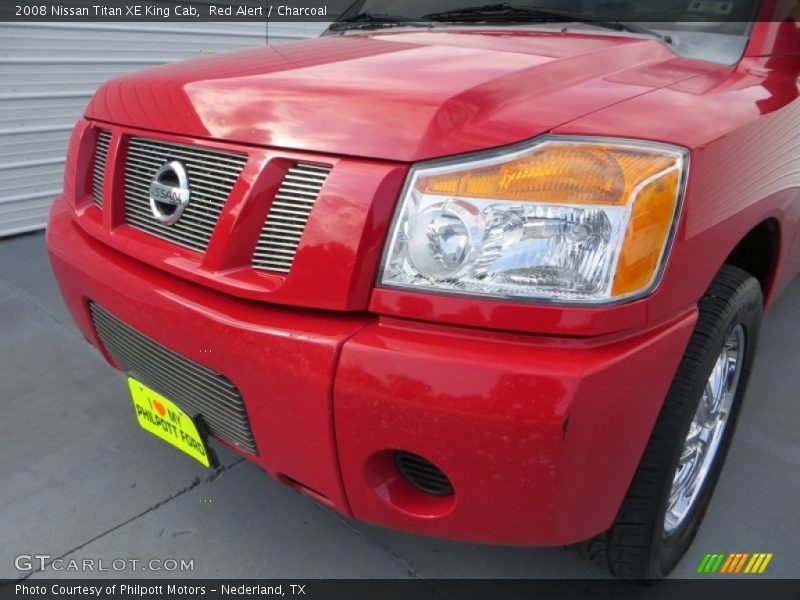 Red Alert / Charcoal 2008 Nissan Titan XE King Cab