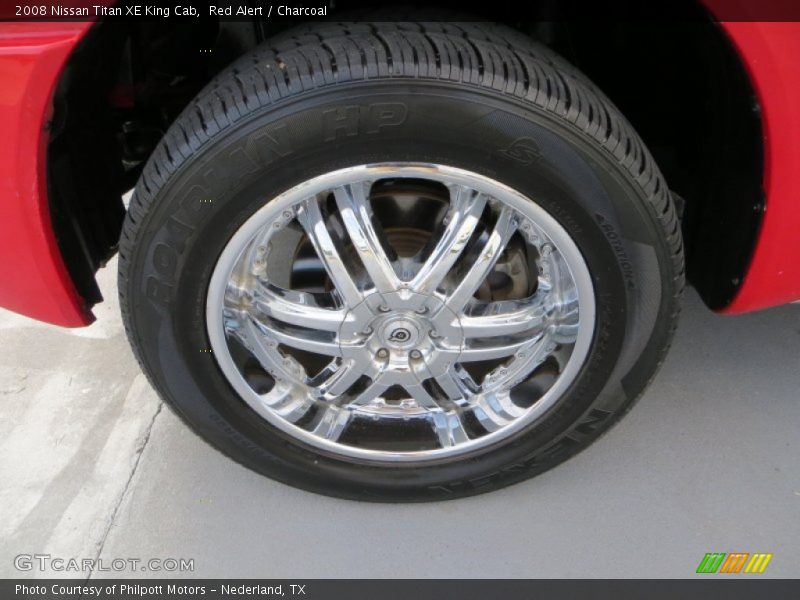 Red Alert / Charcoal 2008 Nissan Titan XE King Cab