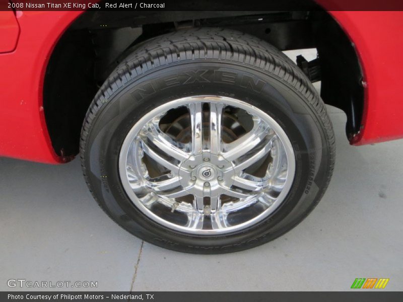 Red Alert / Charcoal 2008 Nissan Titan XE King Cab