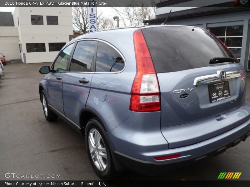 Glacier Blue Metallic / Gray 2010 Honda CR-V EX AWD