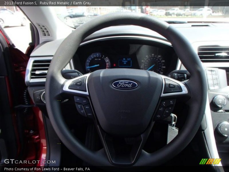 Ruby Red Metallic / Earth Gray 2013 Ford Fusion S