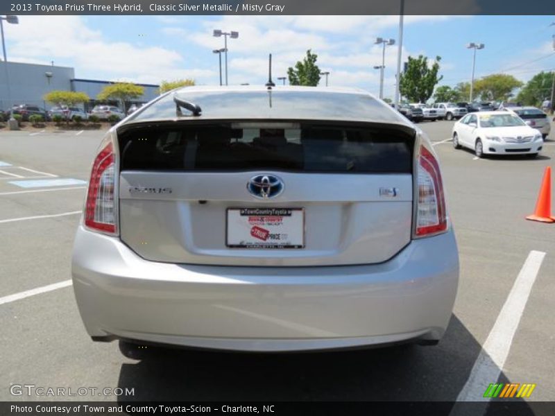 Classic Silver Metallic / Misty Gray 2013 Toyota Prius Three Hybrid
