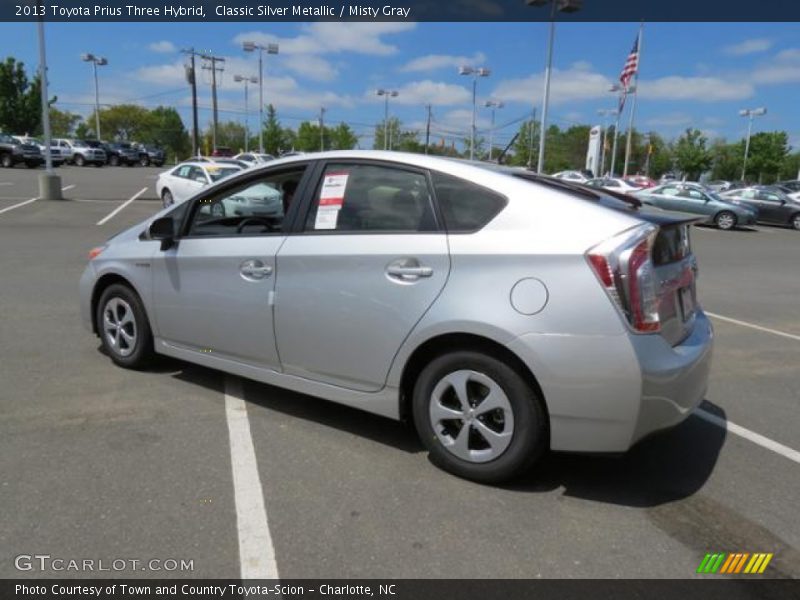 Classic Silver Metallic / Misty Gray 2013 Toyota Prius Three Hybrid