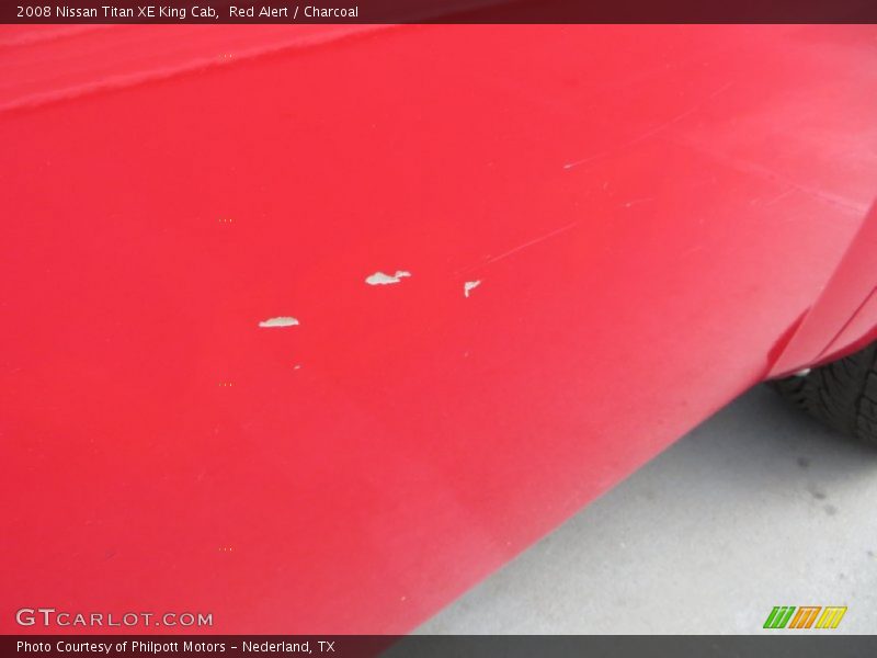 Red Alert / Charcoal 2008 Nissan Titan XE King Cab