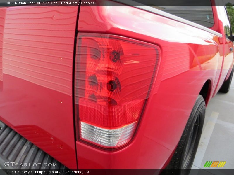 Red Alert / Charcoal 2008 Nissan Titan XE King Cab