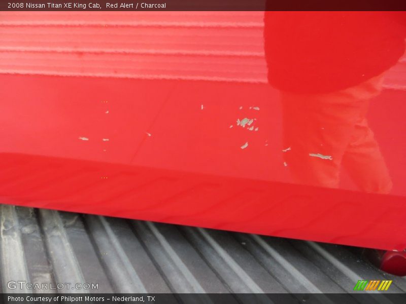 Red Alert / Charcoal 2008 Nissan Titan XE King Cab
