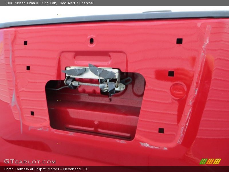 Red Alert / Charcoal 2008 Nissan Titan XE King Cab