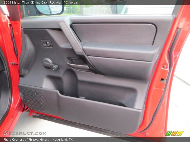 Red Alert / Charcoal 2008 Nissan Titan XE King Cab