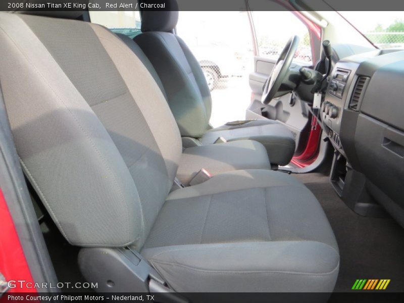 Red Alert / Charcoal 2008 Nissan Titan XE King Cab