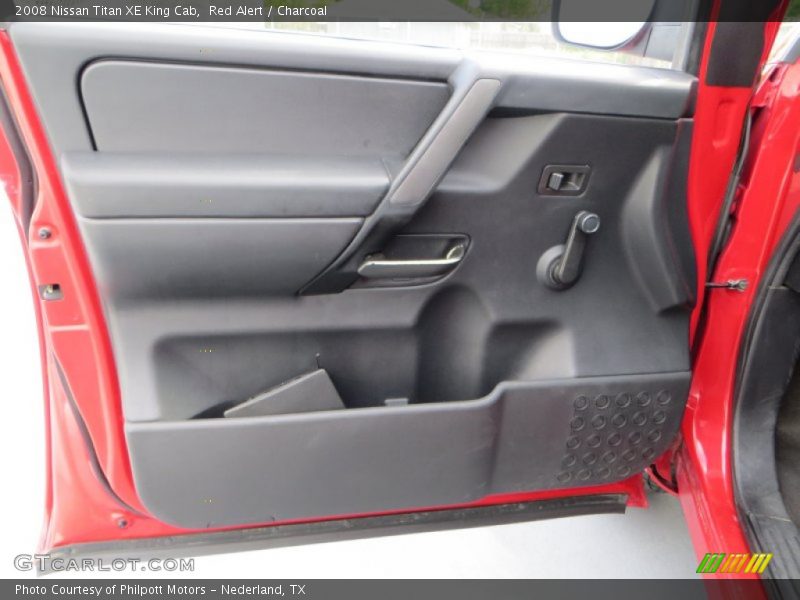 Red Alert / Charcoal 2008 Nissan Titan XE King Cab